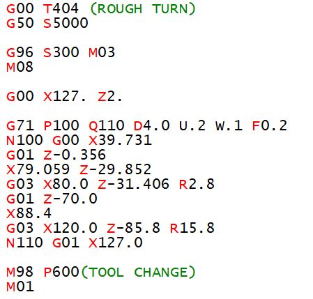 gcode for cnc turning machine|g code for step turning.